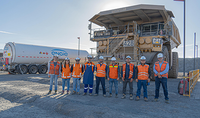 CMP y ENGIE prueban funcionamiento de primer camión de extracción en Chile que opera en base a gas natural